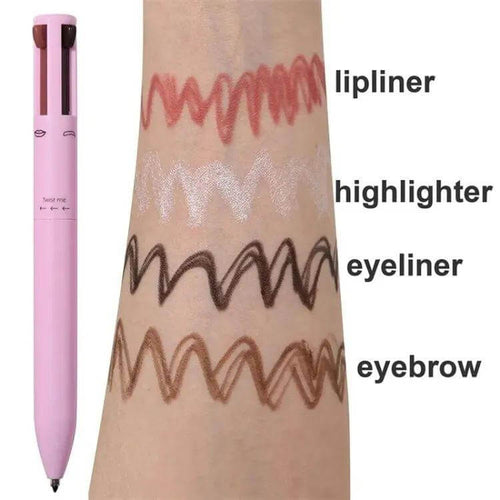 4 in 1 Waterproof Makeup Pen for Eyebrow, Lip & Highlighter