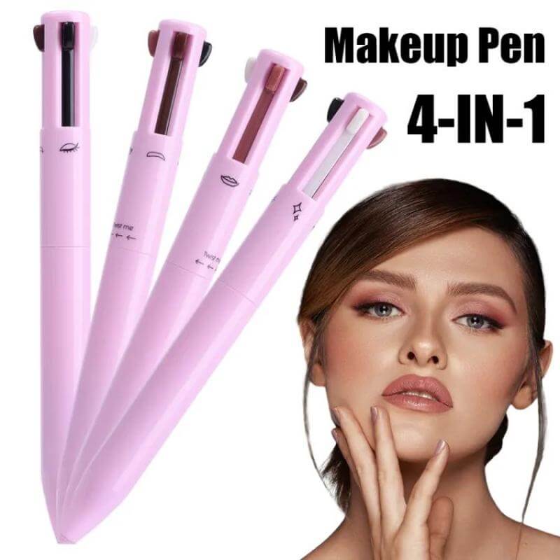 4 in 1 Waterproof Makeup Pen for Eyebrow, Lip & Highlighter