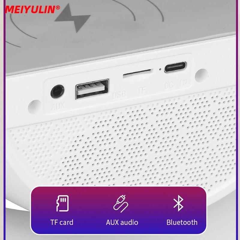 G Lamp Smart Bluetooth Speaker with Wireless Fast Charging & RGB LED Desk Light