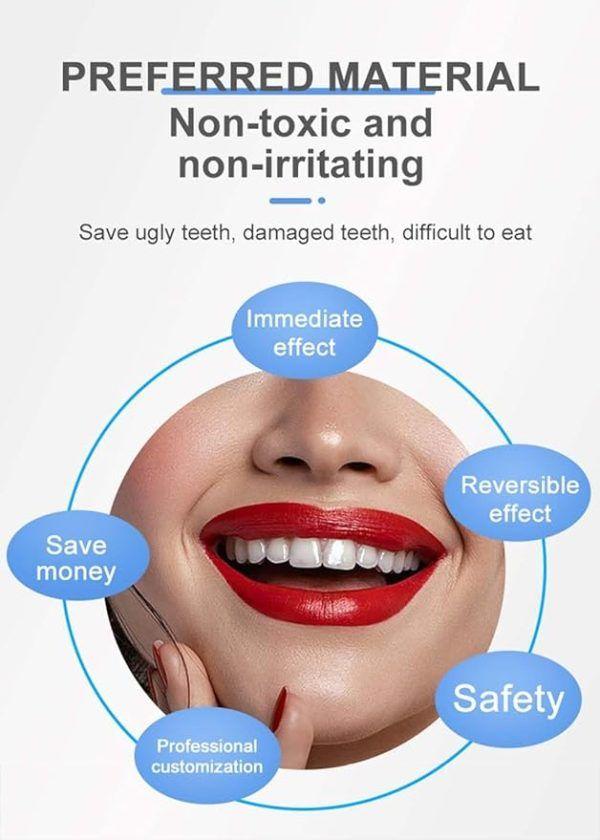 Snap On Smile Veneers – Instant Fake Teeth Kit for Men & Women | Moldable Cosmetic Teeth