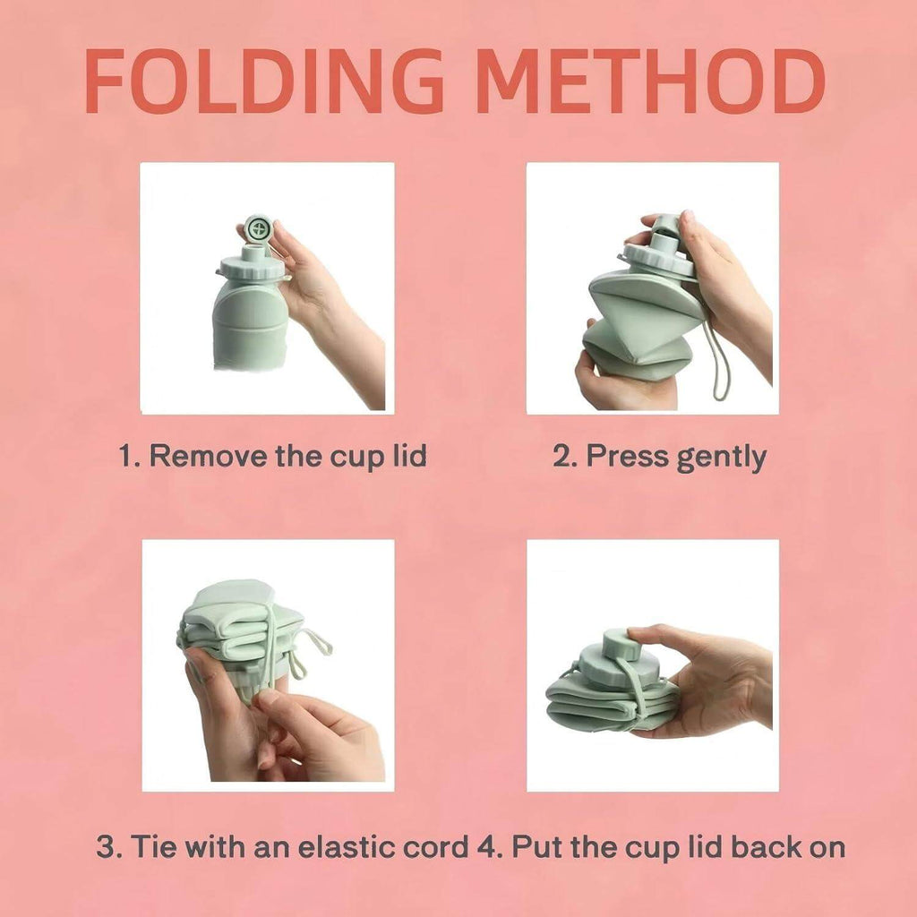Foldable Water Bottle – Lightweight & Leakproof for Travel & Hiking