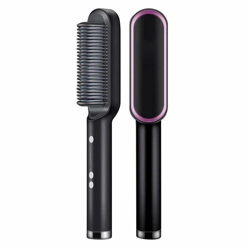 909 Hair Straightener Brush for Girls – Electric Hair Styling Comb Brush Multi Color