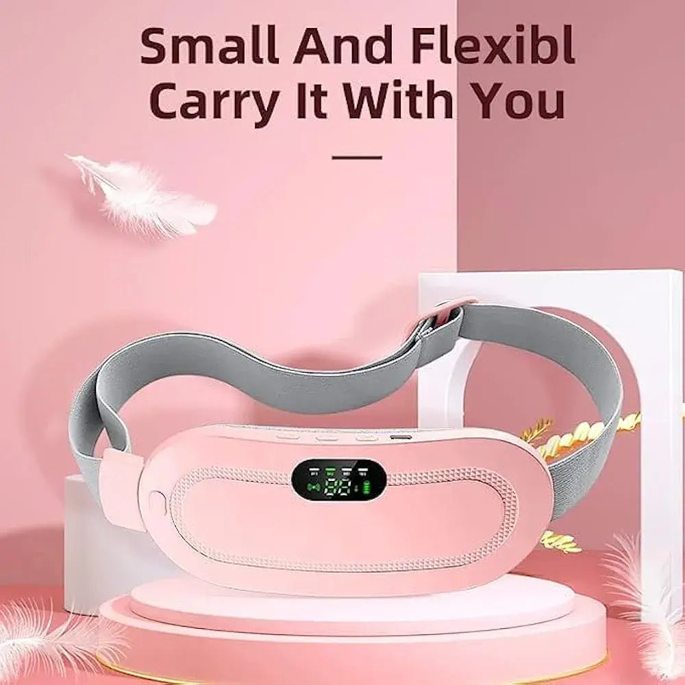 3 in 1 Electric Period Cramp Relief Belt with Heat & Vibration – Instant Pain Relief Massager