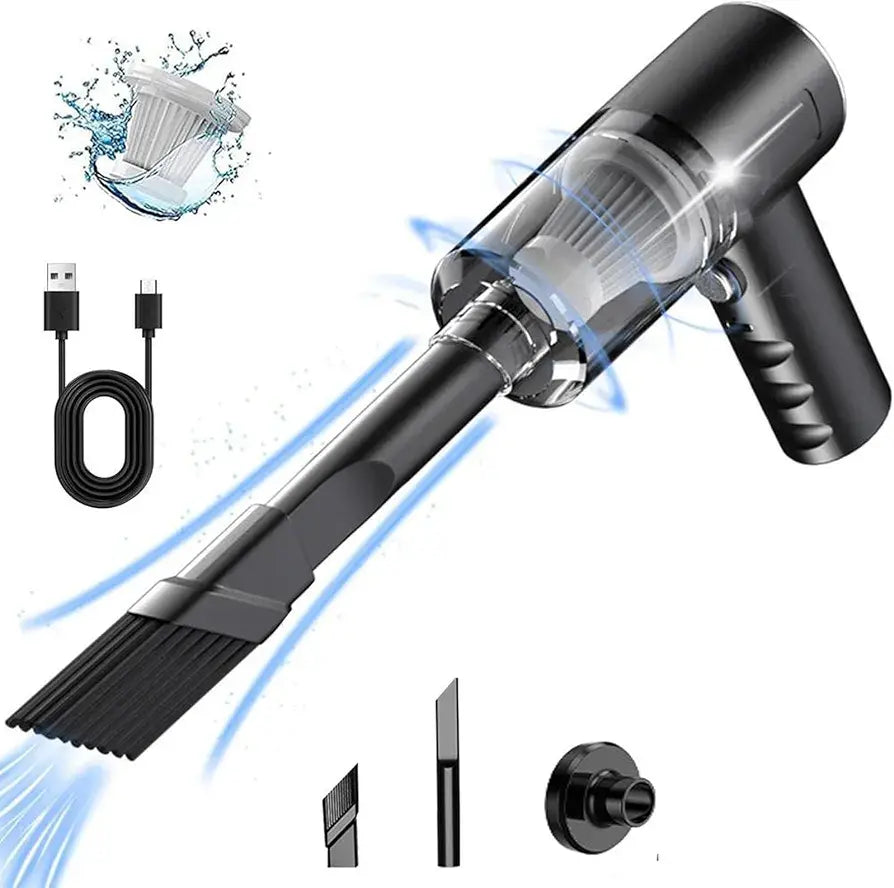 3 in 1 Portable Car Vacuum Cleaner – Wireless Handheld Cleaner for Car & Home