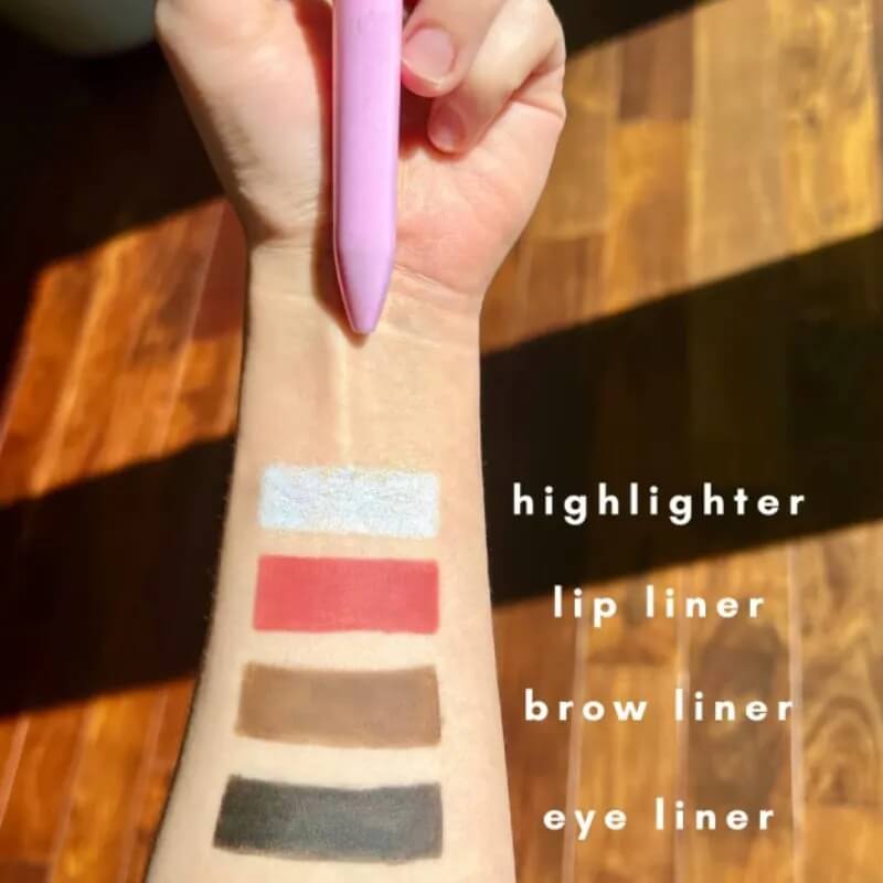 4 in 1 Waterproof Makeup Pen for Eyebrow, Lip & Highlighter