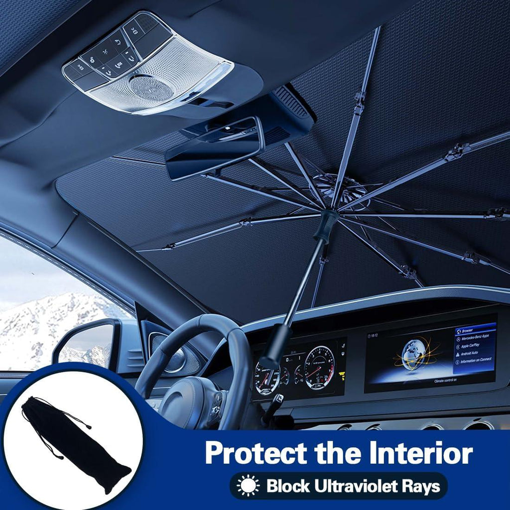Car Sun Shade Umbrella Foldable Windshield UV Protection Heat Block Cover