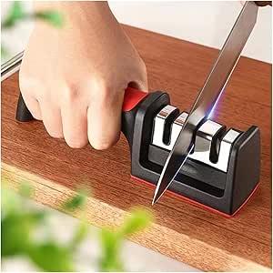 Household Knife Sharpener – 3 Section Professional Diamond Blade Sharpening Tool
