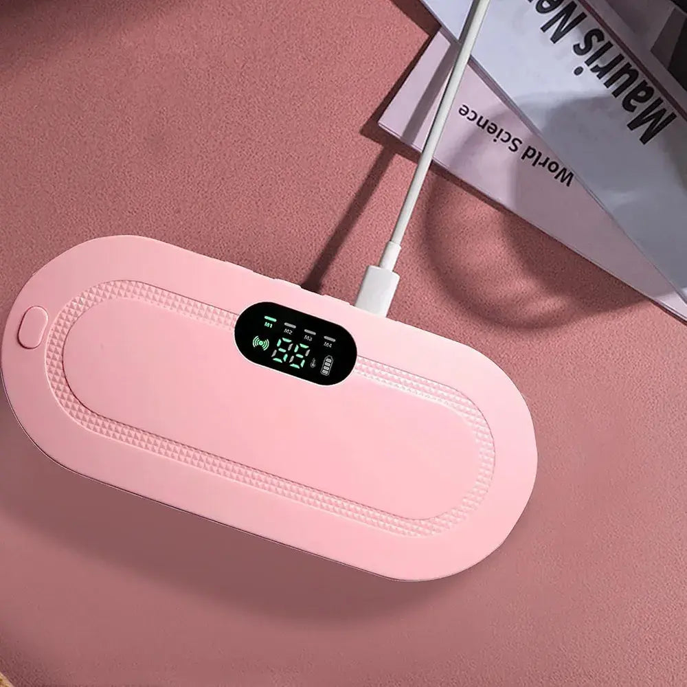 3 in 1 Electric Period Cramp Relief Belt with Heat & Vibration – Instant Pain Relief Massager