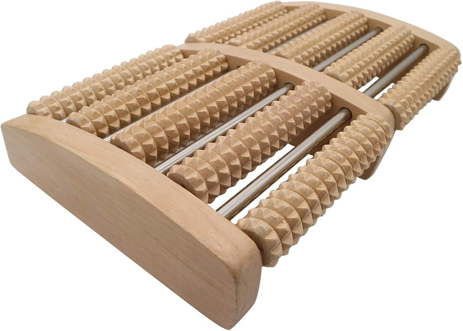 Wooden Foot Roller Massager – Natural Stress Relief & Foot Relaxation