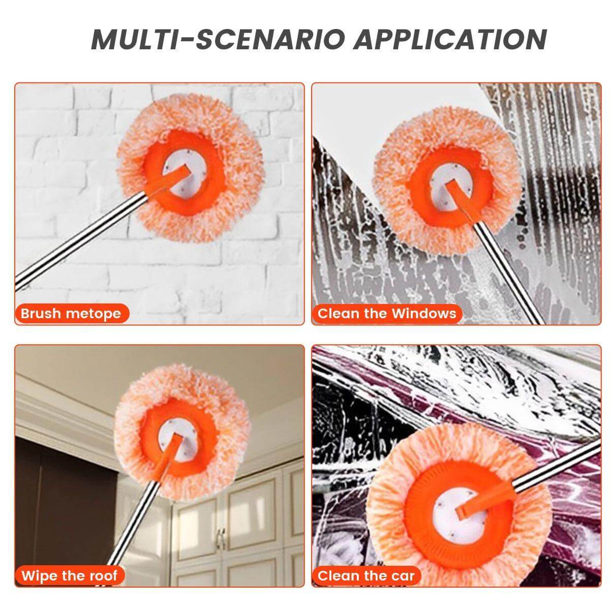 360° Rotatable Microfiber Mop – Multi Surface Cleaning Tool for Floor, Wall & Windows