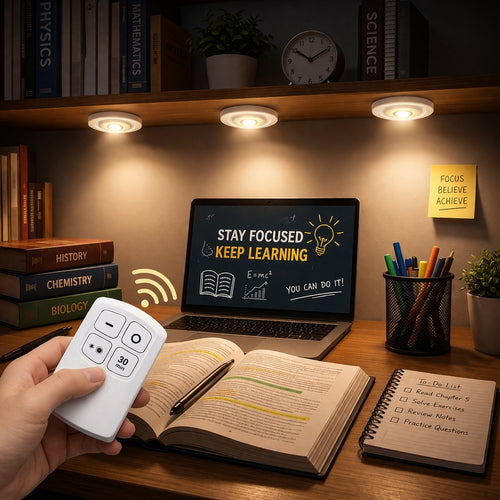3 Tap LED Lights with Remote – Wireless Stick Lights for Home