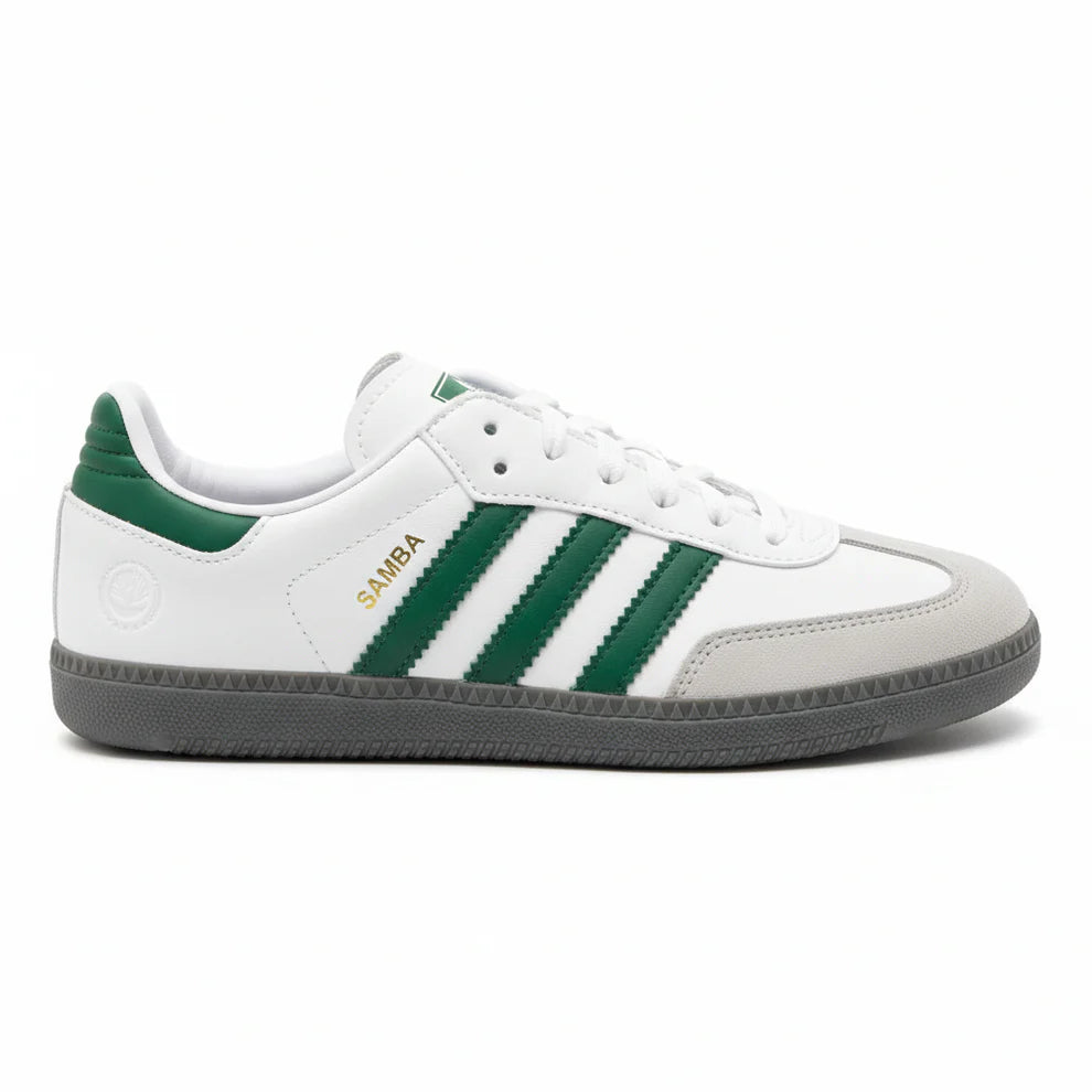 Adidas Samba White Green Unisex Sneakers