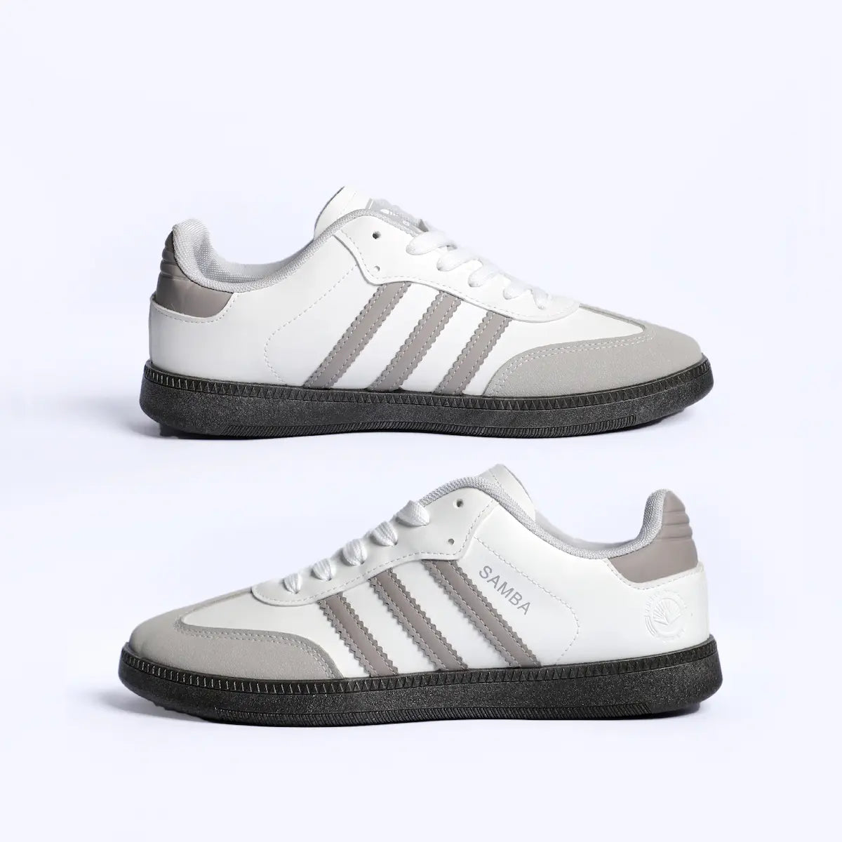 Adidas Samba Grey & White Unisex Sneakers