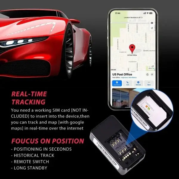 Mini GPS Tracker – Real-Time Car & Bike Tracking Device (Compact & Powerful)