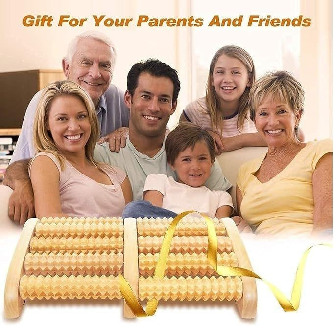 Wooden Foot Roller Massager – Natural Stress Relief & Foot Relaxation
